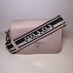 Prada Pink Leather Crossbody Bag